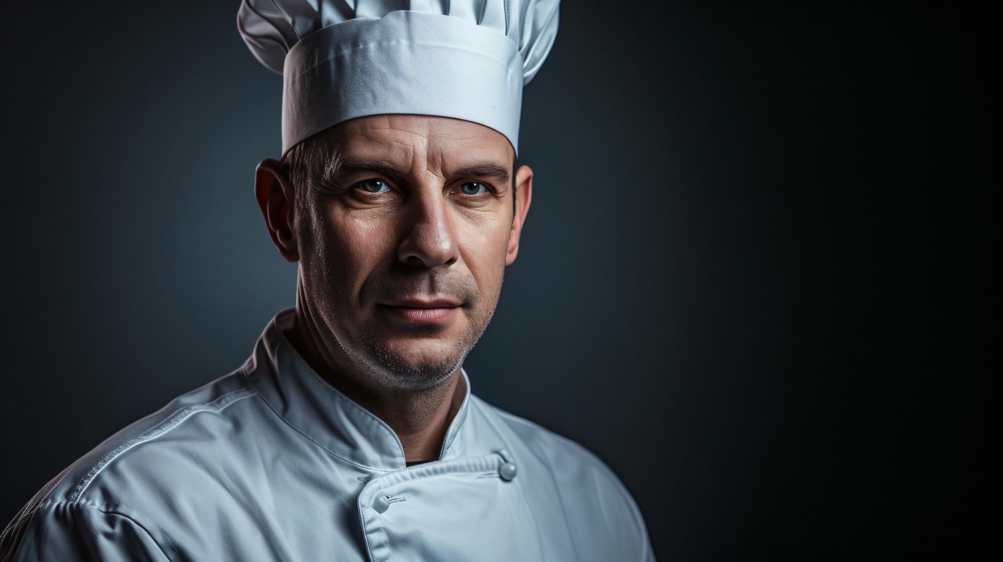 Head chef portrait in uniform